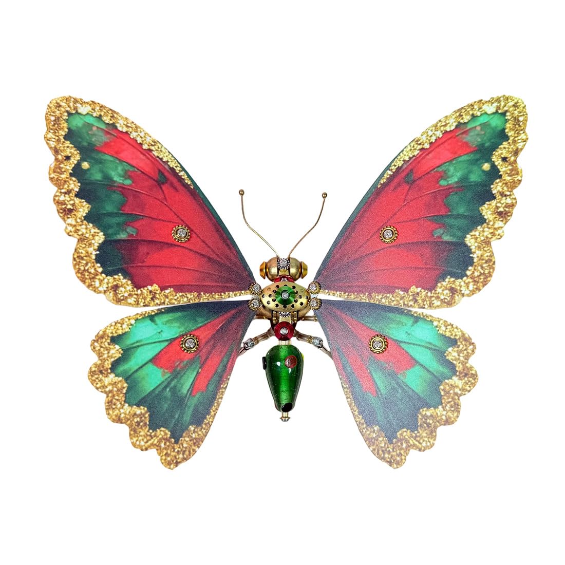 Kit 3D para mariposa mecánica de metal steampunk (más de 200 piezas)