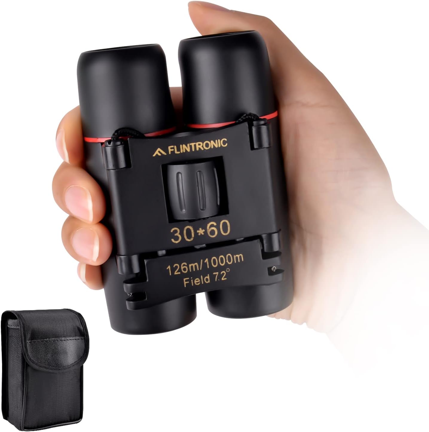 Flintronic 30 x 60 HD Telescope Mini Binoculars Waterproof Portable, Foldable Compact Pocket Size Small and Lightweight for Adults Hunting, Sightseeing, Bird Watching, Hiking, Camping