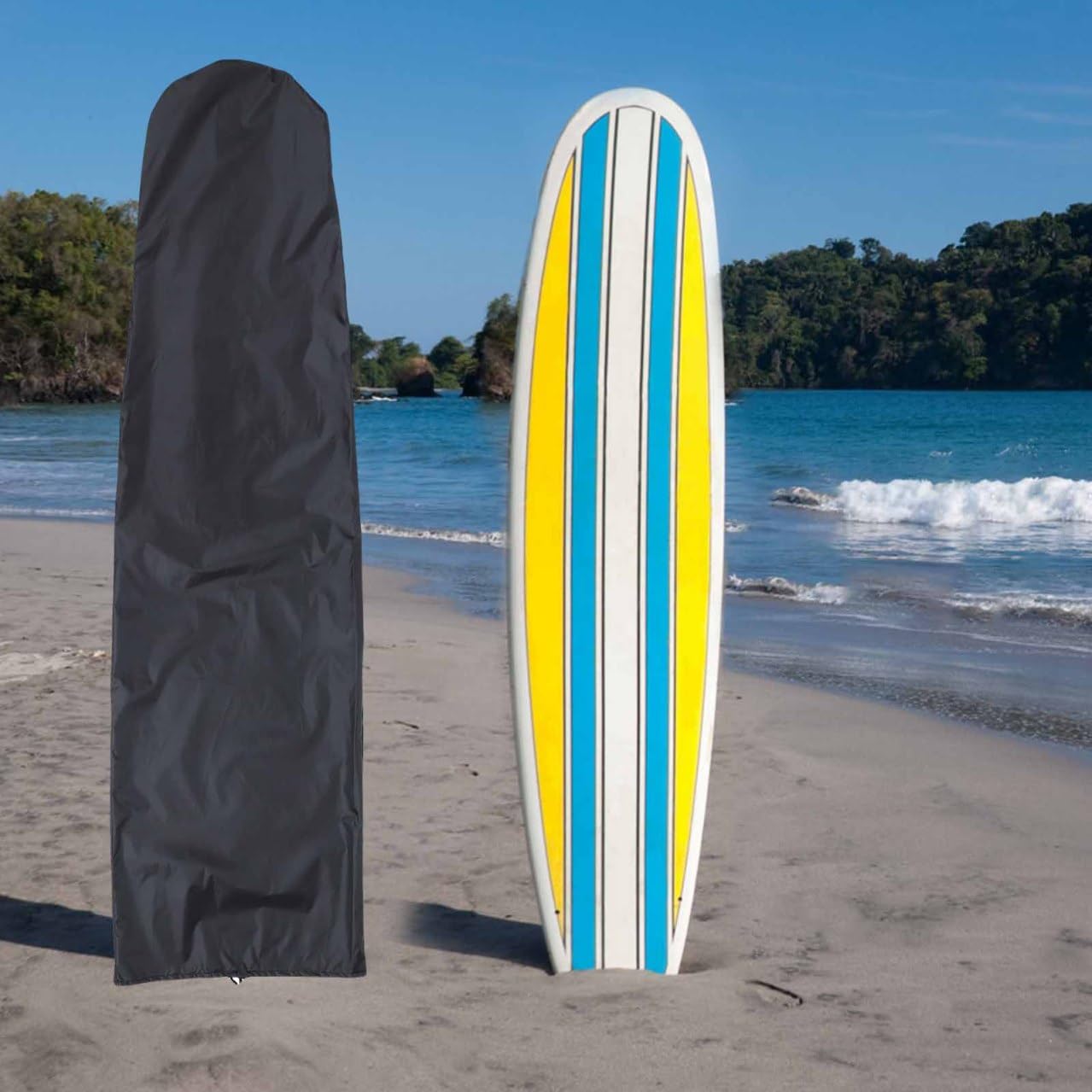 BESPORTBLE Cubierta de Tabla de Surf Cubierta de Spray para Kayak Playa Protecciones Snowboard Cubierta Impermeable Cubierta de Tabla de esquí Cubierta de esquí Ligera Tela Oxford 210d