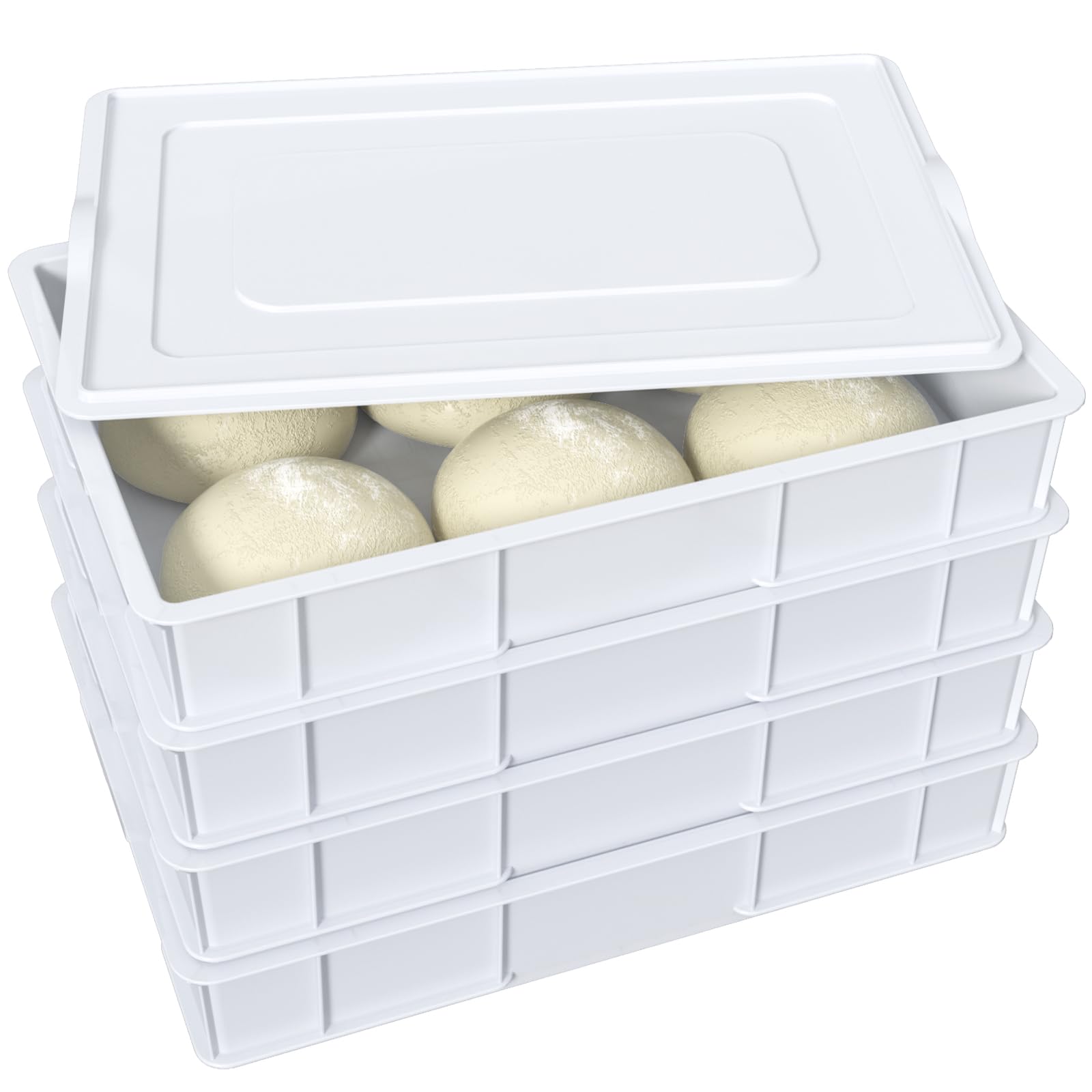 Amazon.com: Xowine 4-Pack Plastic Commercial Pizza Dough Proofing