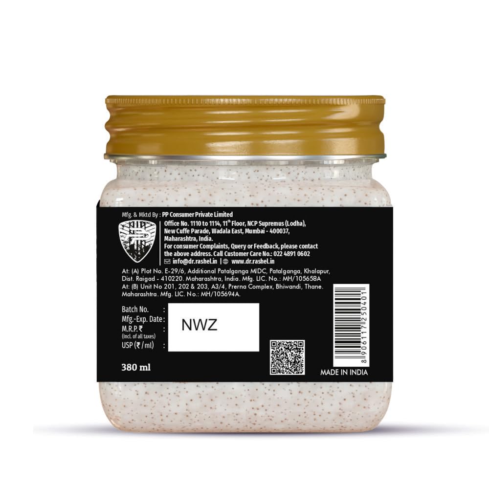 DR.RASHEL Almond Scrub For Face & Body (380 Ml) | All Skin |Cleanser Scrub For Deep Exfoliation | Dead Skin Remover | Tan Removal | Blackhead Remover - Image 2 thumbnail