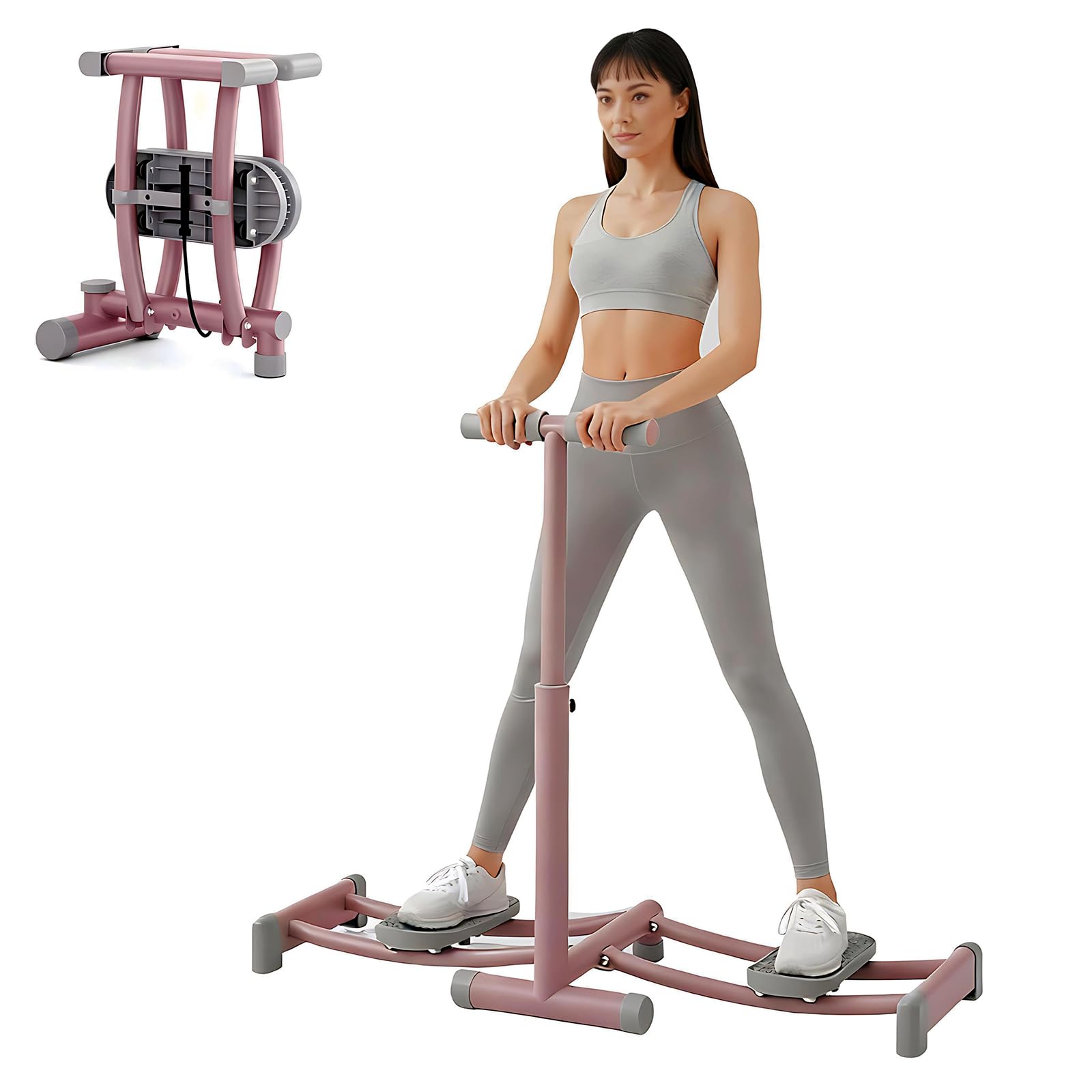 Machine à ski, entraîneur de ski simulé pour le plancher pelvien, appareil d'entraînement réglable en hauteur pour les jambes, le fitness, la musculation, la formation du corps, équipement