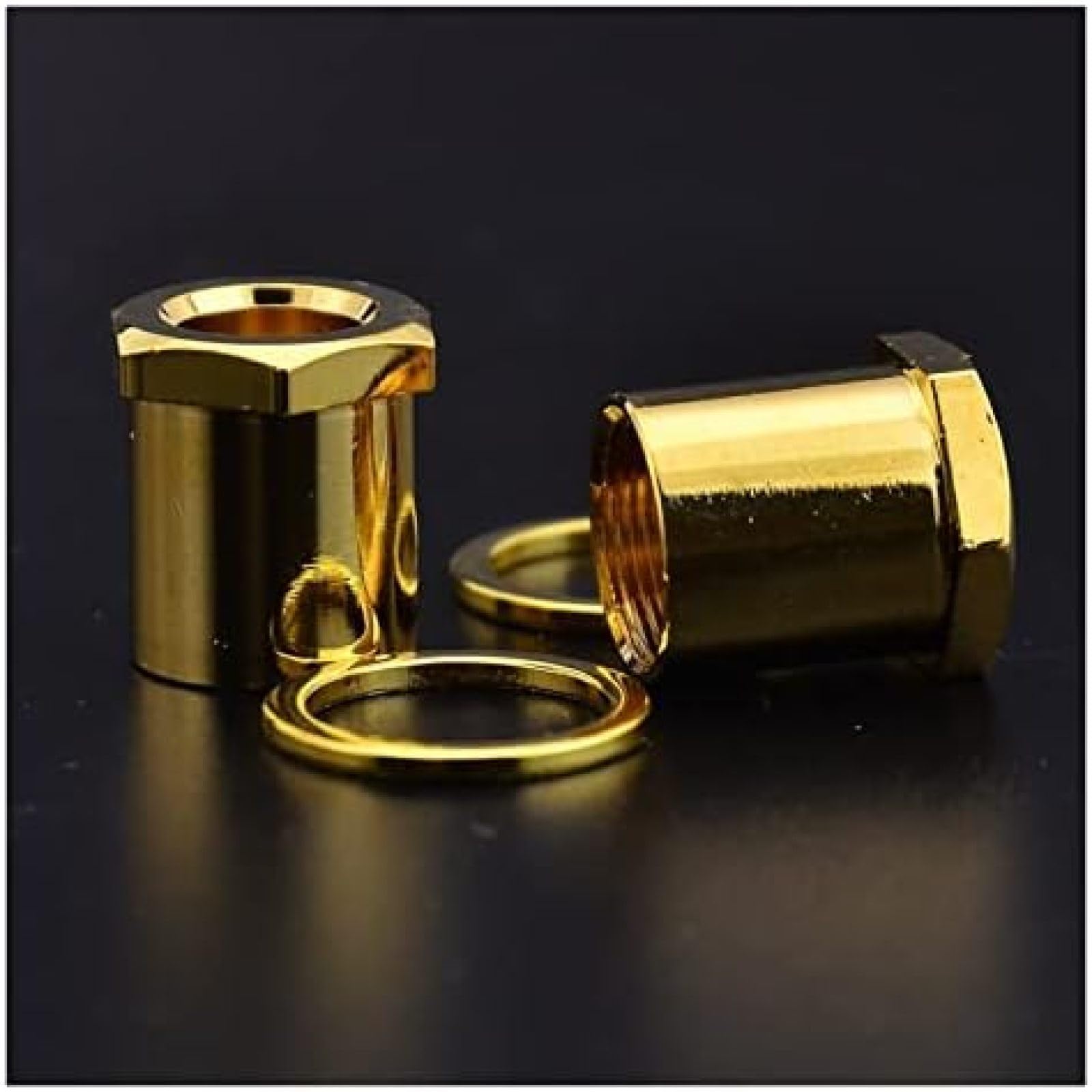 Piroli per Accordatura 1 Set 4/5/6 Corde per Basso Elettrico Meccaniche Sintonizzatori Gold,L4,Pleasant63