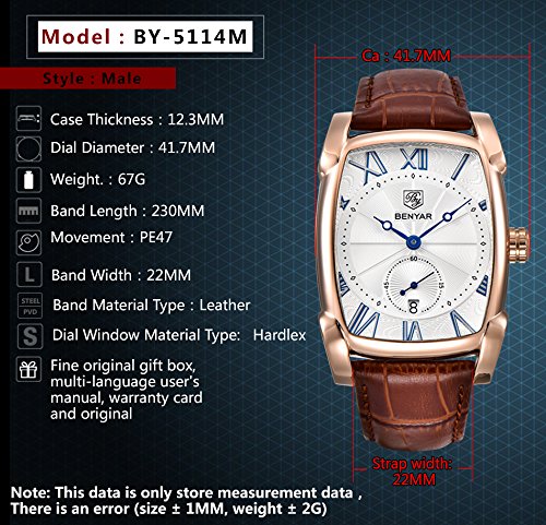 Benyar Orologio al quarzo giapponese analogico da