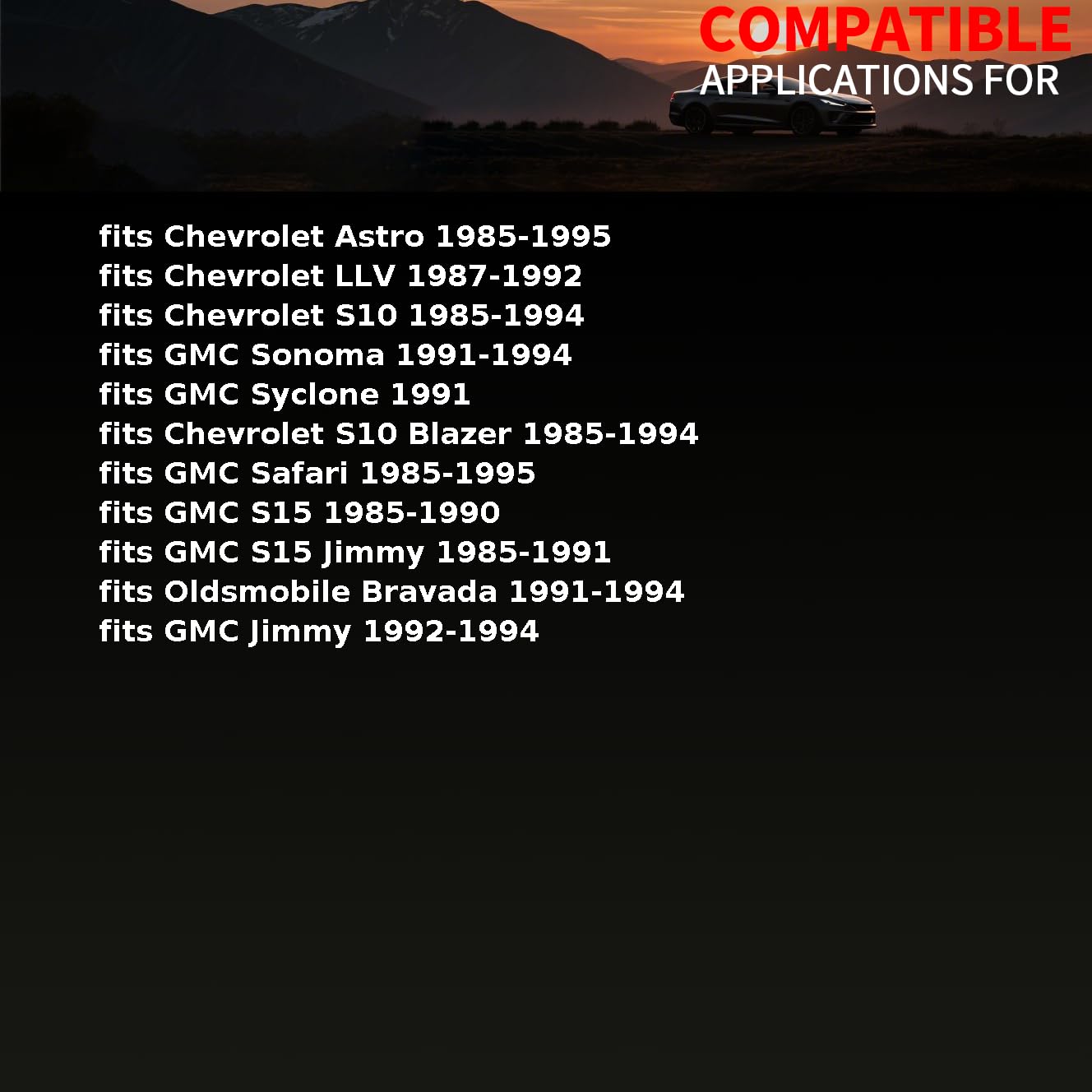 Instrument Panel Dimmer Switch fits Chevrolet Astro,LLV,S10 Blazer 1985 1986 1987 1988 1989 1990 1991 1992 1993 1994 1995 fits GMC Jimmy 1992 1993 1994 1PCS