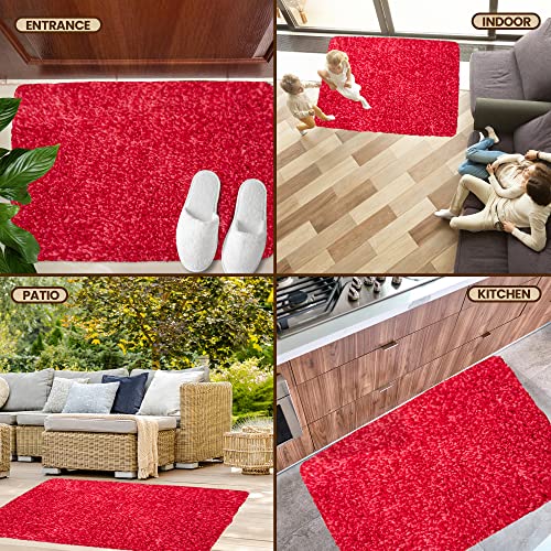 Image of Microfiber Door Mat 20 inchx30 inch - Non-Slip Washable Entryway Rug