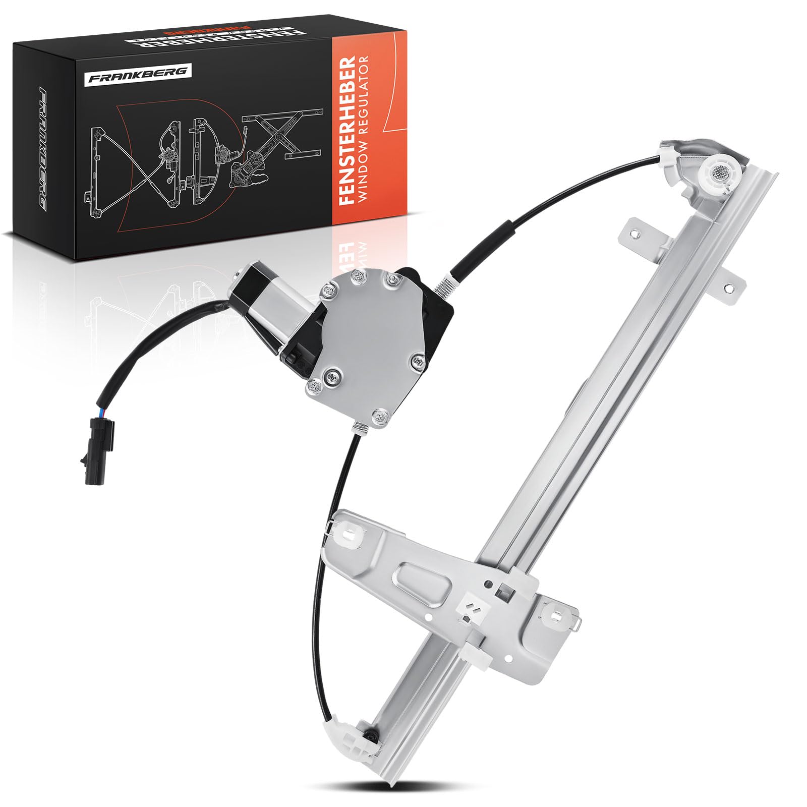 Frankberg Window Regulator with Motor Front Left Passenger Side Compatible with Grand Cherokee WG All Engine SUV 2001-2004 Grand Cherokee WJ All Engine SUV 2001-2004 Replace# 55363287AA