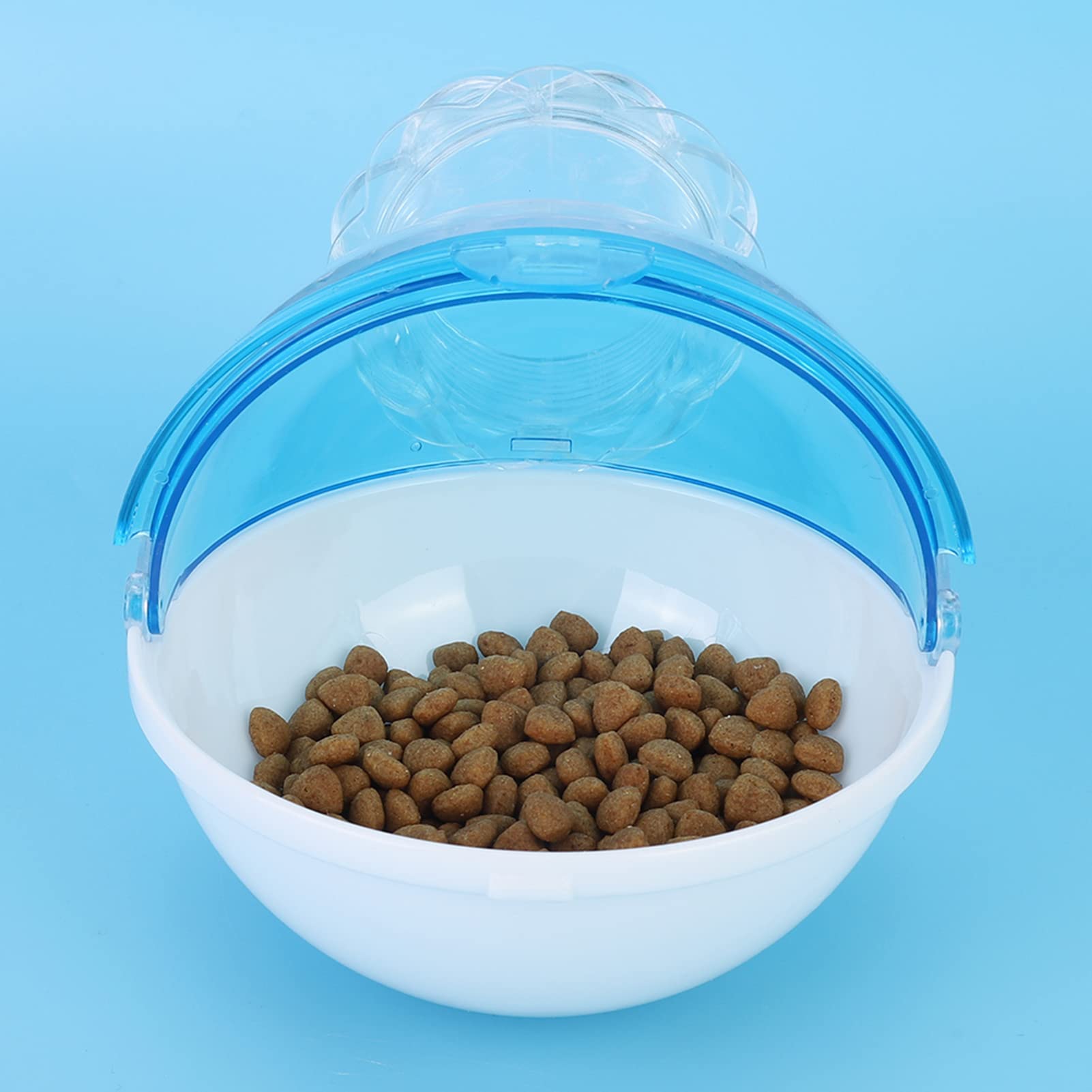 Bagno per Criceto in Acrilico Traslucido, Piccolo WC per Animali Domestici, Bagno Esterno per casa di criceti e porcellini d'India (Blu)