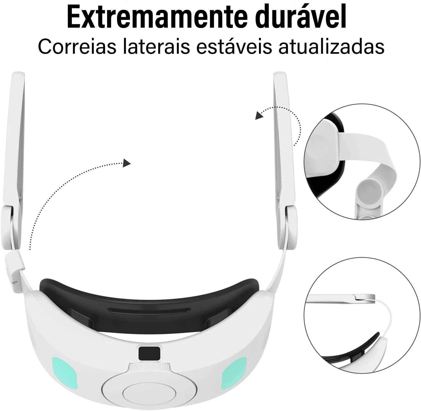 Elite Opaska Z Baterią Do Oculus Quest 2, Regulowana Opaska Na Głowę I Bateria 6000mAh, Lampka Oddechowa RGB, Poprawiają Wrażenia Z Gry I Zapewniają Wygodne Akcesoria VR Dla Dzieci I Dorosłych.