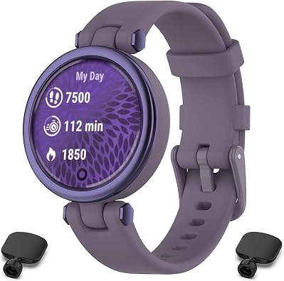 Compatible With Garmin Lily Bands, 14.2mm Width Soft Silicone Band with Installation Tools for Garmin Lily Smartwatch