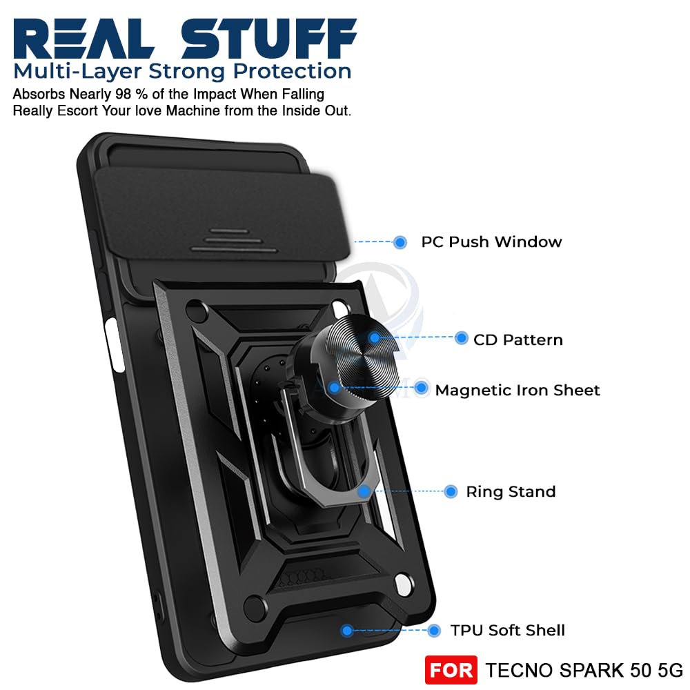 Tecno Spark 50 5G Case - Camera Armor Slider Protection -7 Tecno Spark 50 5G Case - Camera Armor Slider Protection -7