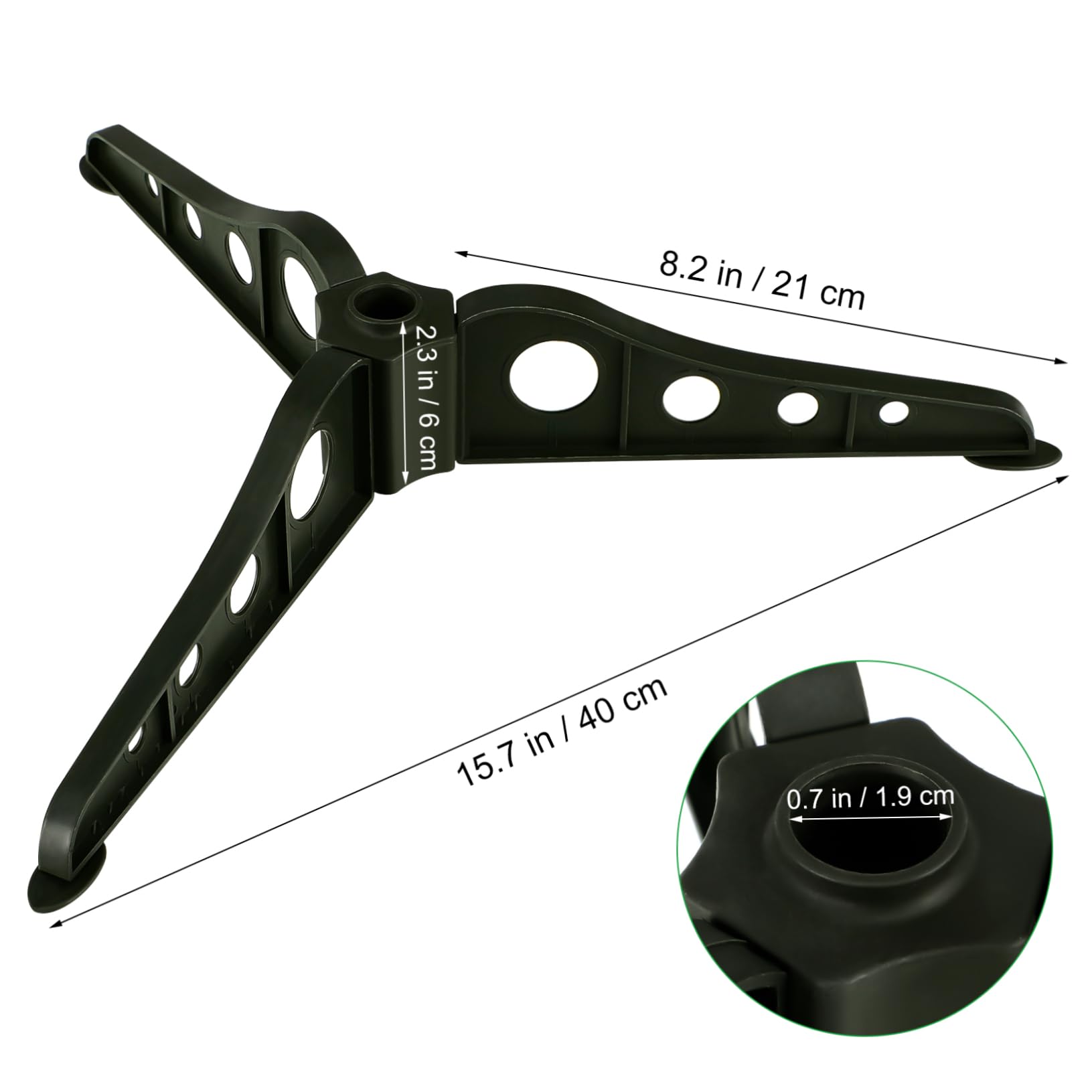 KONTONTY Christmas Tree Stand Holder Sturdy Xmas Tree Support Base Easy to Install Removable Legs Fixing for Stability