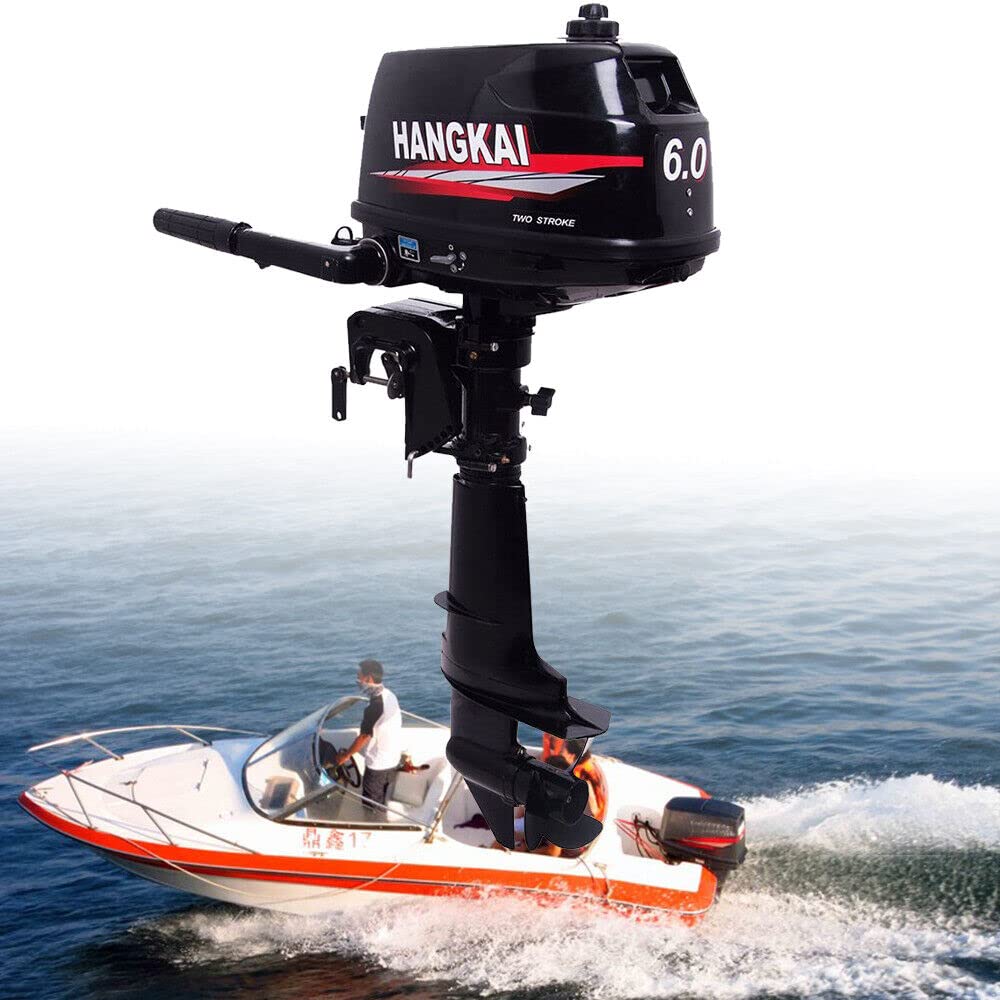 Motore fuoribordo 6HP 102cc 2 tempi lega alluminio CDI per barche e pesca