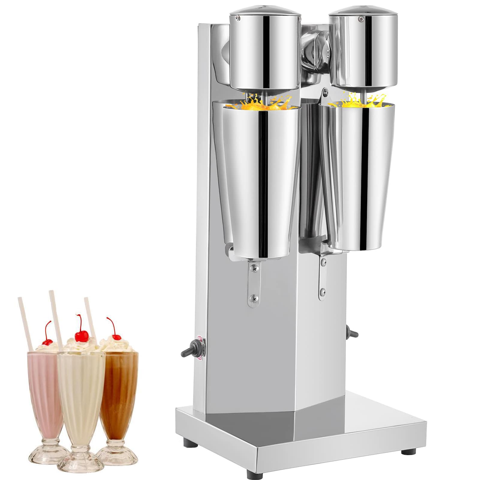 Máquina de batido de 18000 Rpm con doble cabezal y motor comercial de 280W