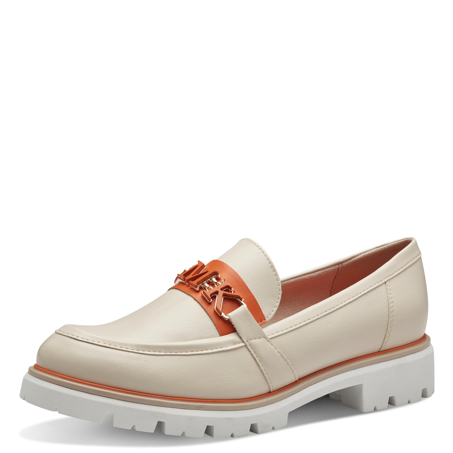 MARCO TOZZI Women's 2-84700-42 Loafers, Cream Comb, 7.5