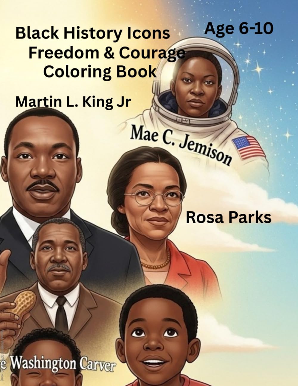 Black History Icons Freedom & Courage Coloring Book (Black History Icons Coloring Book Series)
