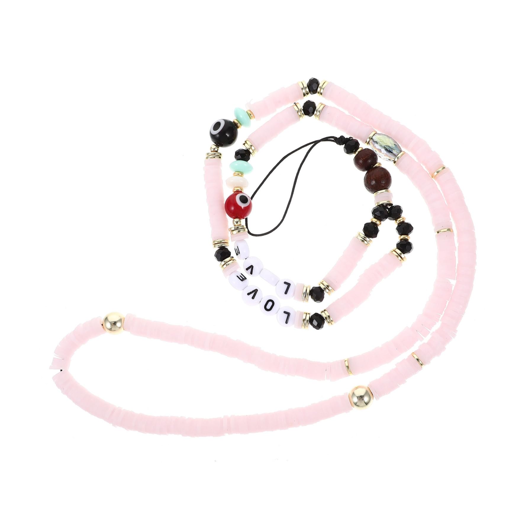 Gadpiparty Cadena Étnica Sencilla Para Teléfono Pulsera Con Tarjeta De Pantalla Correa Para Teléfono Celular Correas Para La Muñeca Cordón Con Cuentas De Ojo Amuletos De Mano Cordón
