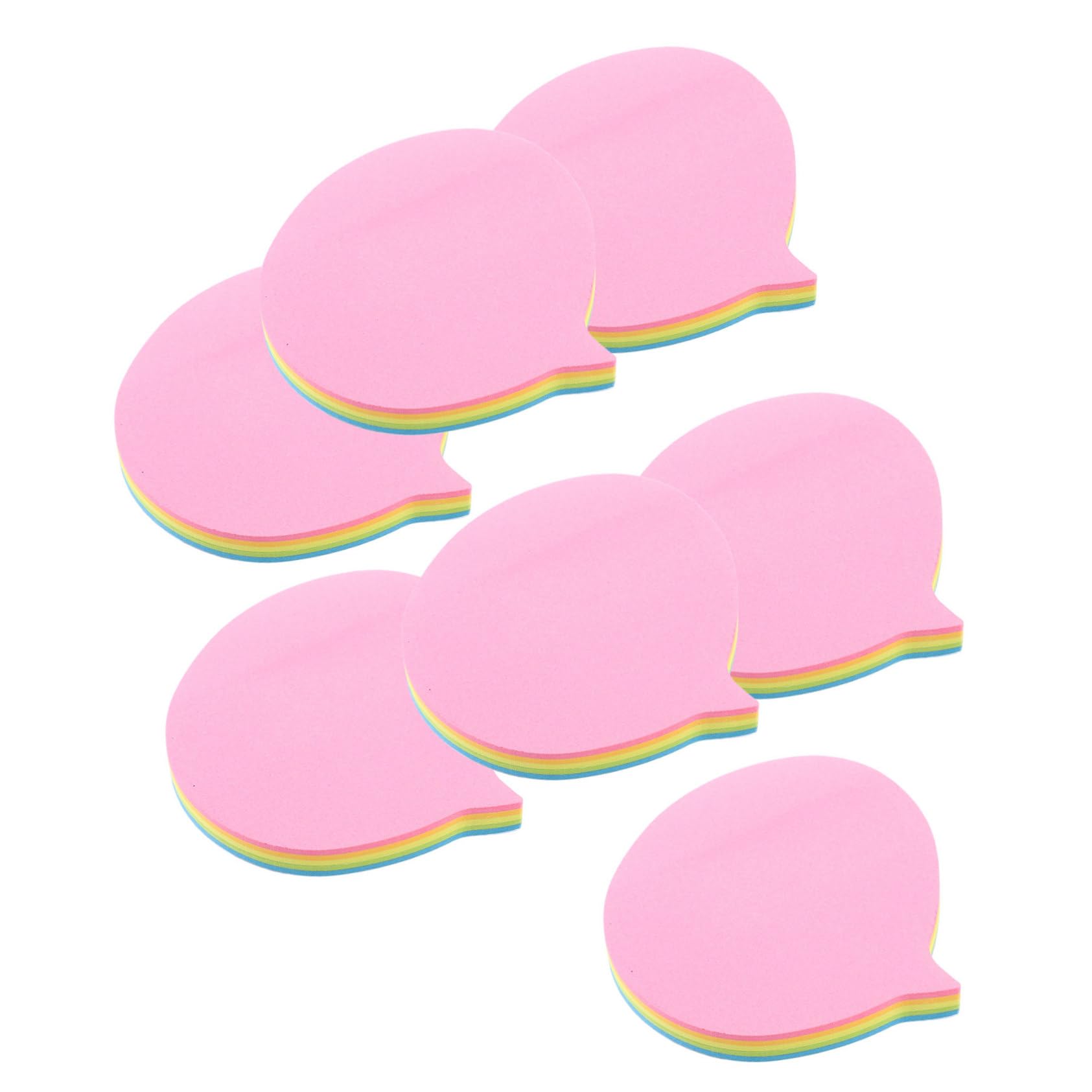 Operitacx Lot De 5 Blocs-Notes Adhésifs De 10 Couleurs 400 Blocs-Notes De Bureau Autocollants Pour Notes Bloc-Notes Pastel Grandes Notes En Forme De Cœur Autocollants Mémo Marqueurs