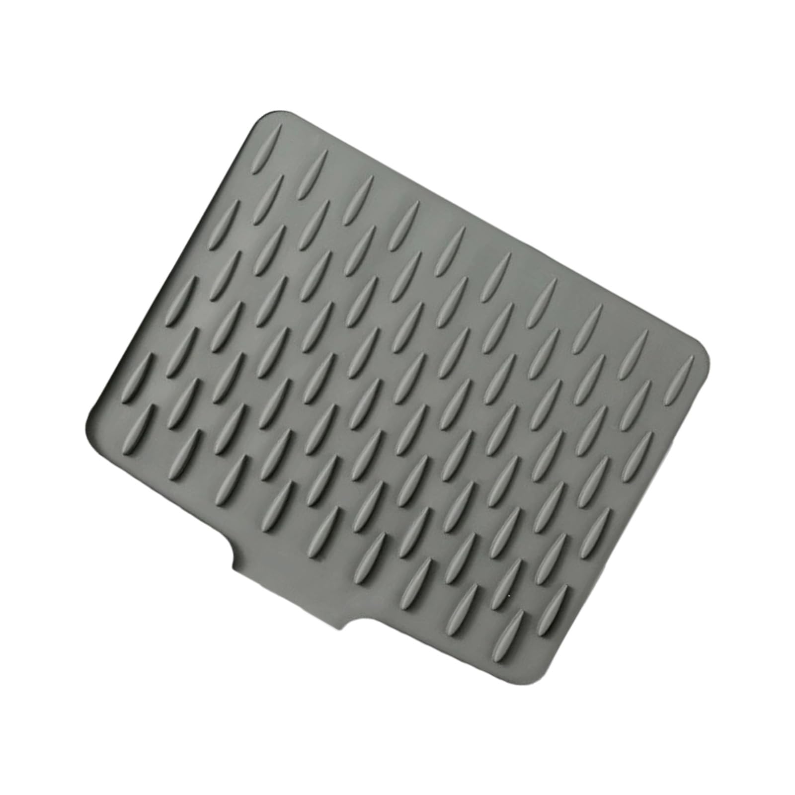 Msioytog Sloped Silicone Drying Mat Heatproof Drainage Pad for Countertops & Kitchen Utensils Silicone Kitchen Mat