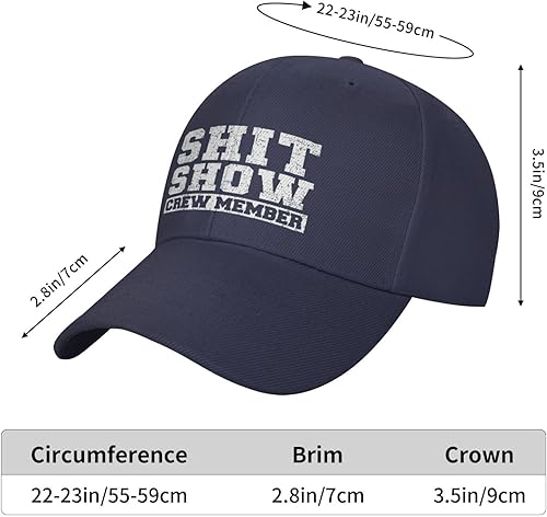 Miniatura 6 de Funny Shit Show Crew Member Hat Welcome to The Shit Show Gorra de béisbol ajustable Gorra de camionero
