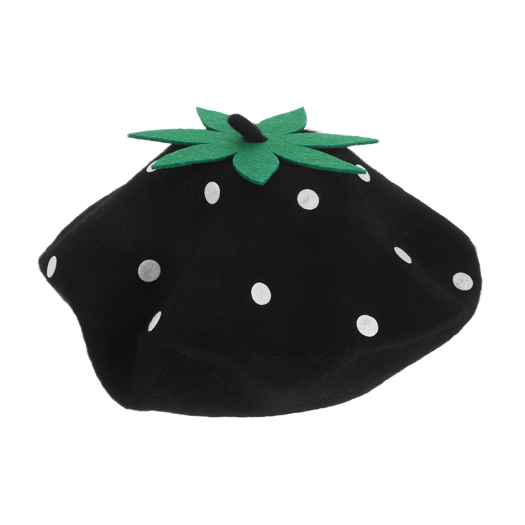 Healeved Strawberry Boys and Girls Beret Hat French Beret for Women Men Boys and Girls Artist Hat Faux Fur Cap