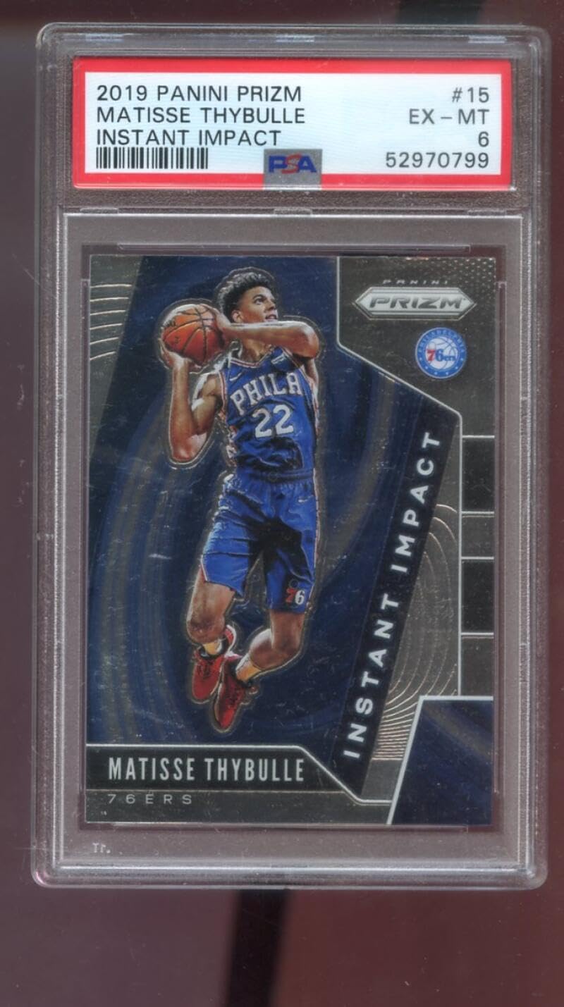2019-00 Panini Prizm Instant Impact #15 Matisse Thybulle ROOKIE RC PSA 6 Graded Basketball Card NBA 19-00 2019-2000