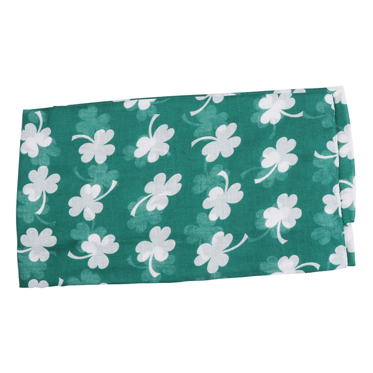 GALPADA Moda Patricks Costume - Arredamento Stampato Shamrock Giorno Donne Ladieswhite Accessori Vestito Avvolgere Signora Sciarpa Signore Scialle Ragazza Trifoglio Bianco Accessary