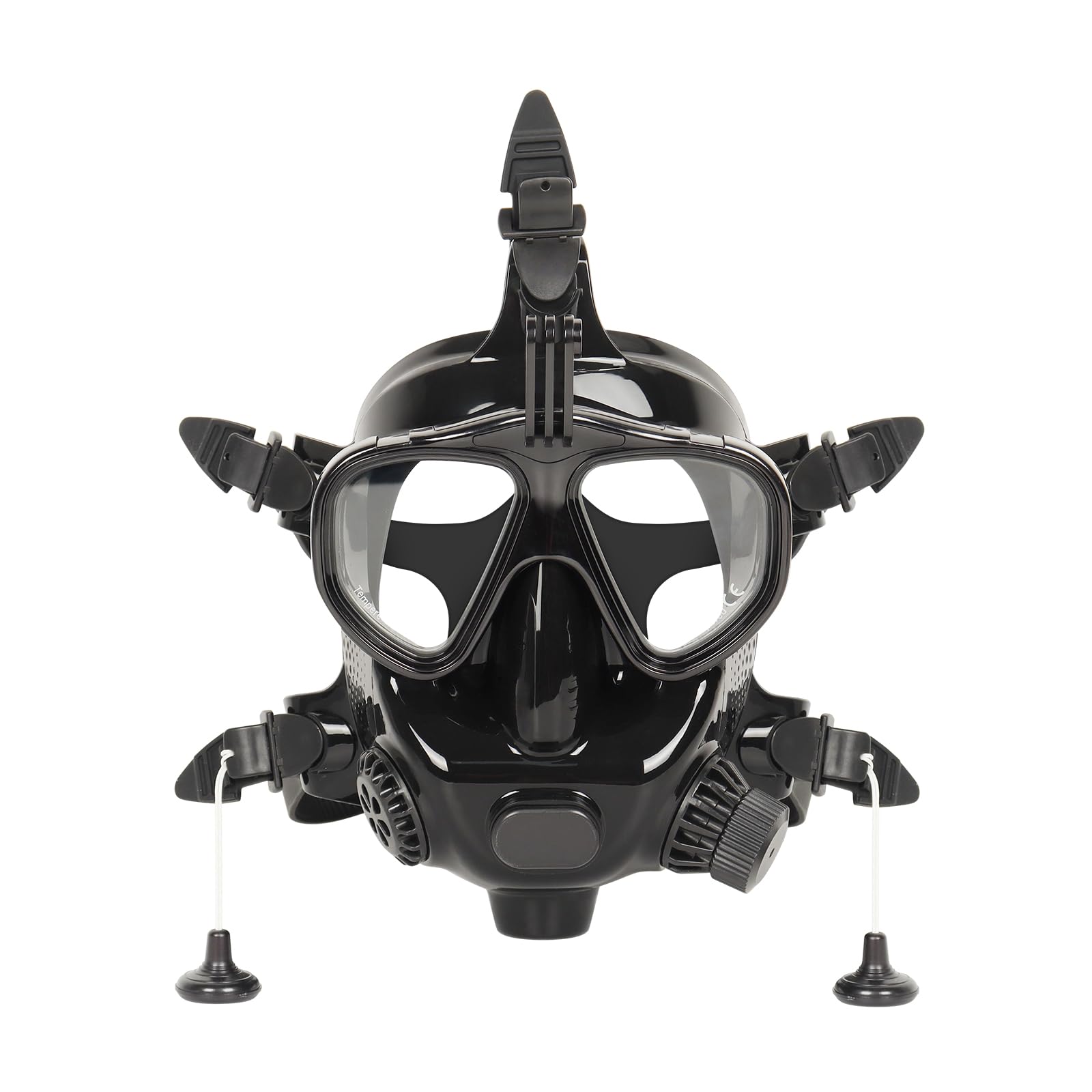 DIDEEP Vollgesichts-Tauchmaske, Schnorchelmaske verstellbar aus Silikon für Erwachsene, Scuba-Maske mit Kamerahalterung, 180°Panoramablick zum Tauchen und Schnorcheln