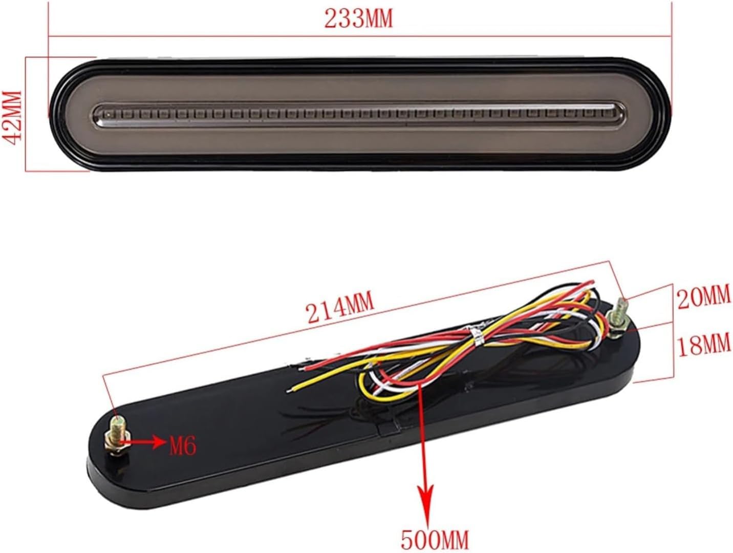 Mini uniwersalne wskaźniki Zestaw świateł motocyklowych LED do bagażnika, podwójnych tylnych, pionowych, z kierunkowskazami, do motocykla, ze światłem tylnym i światłem hamowania, w