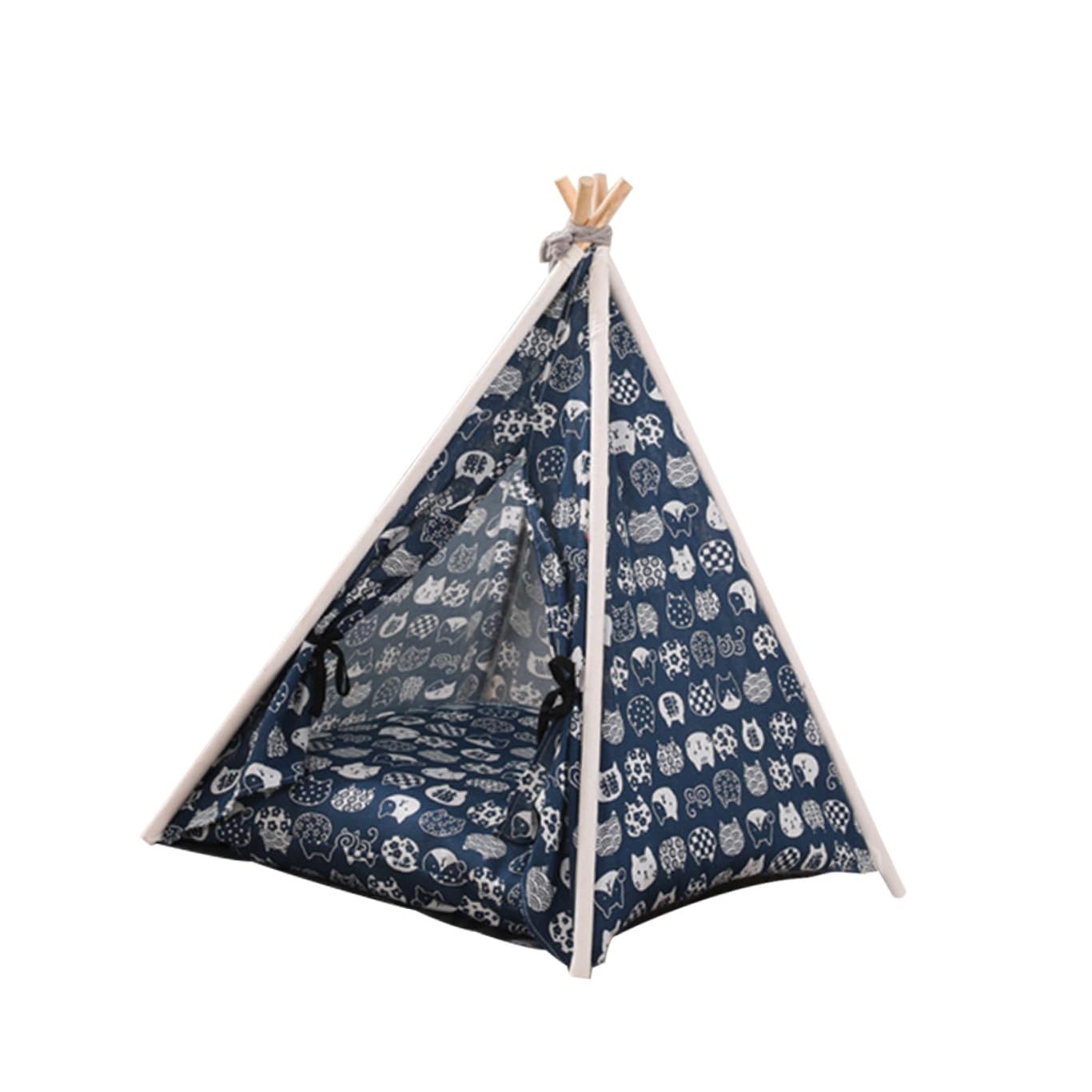 WOONEKY Tente pour Chien Portable Cabane Intérieure Extérieure Lavable Maison De Cachette Confortable pour Animaux De Compagnie