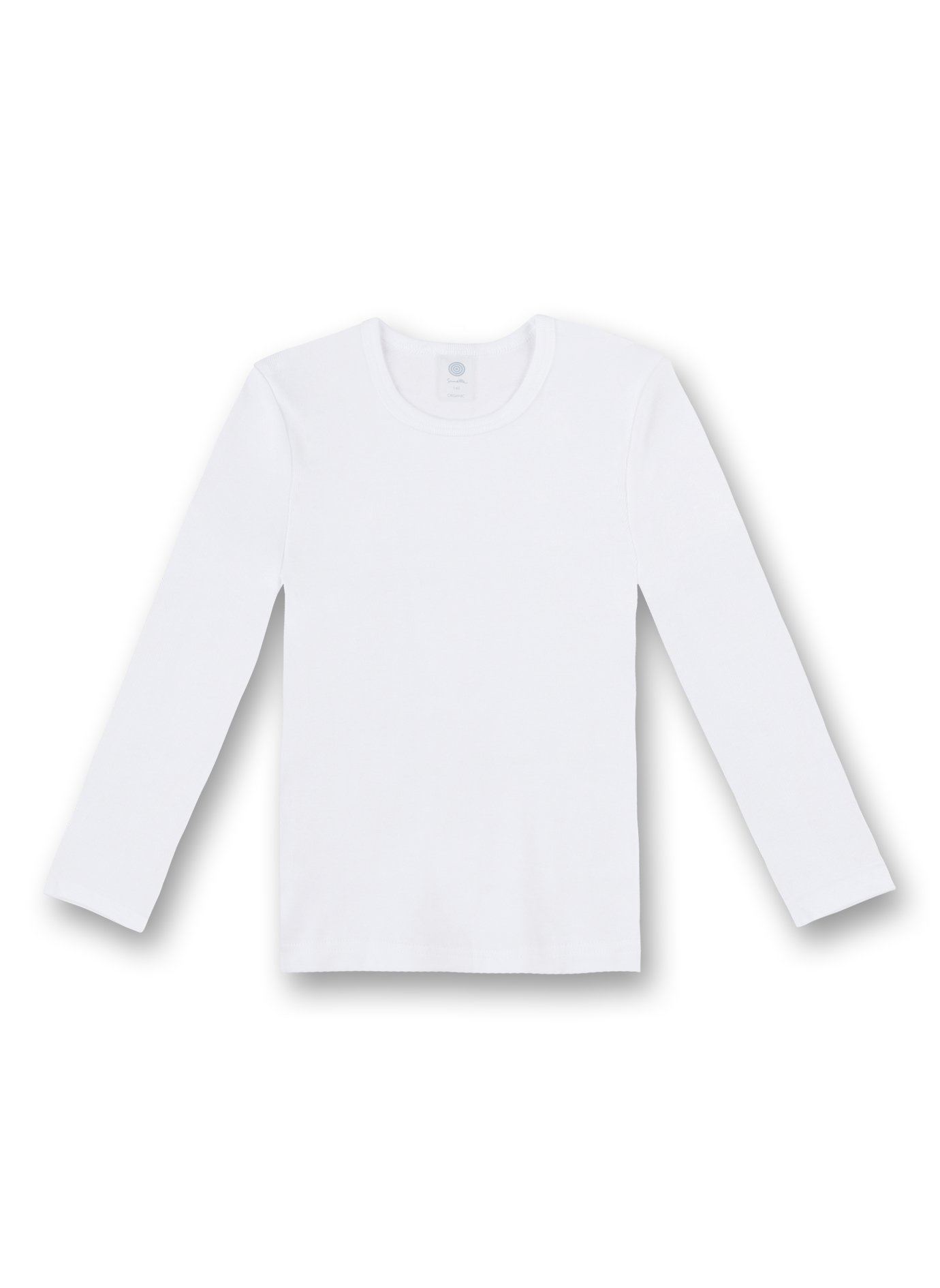 Sanetta Unisex Niños Niñas Camiseta del Chaleco del Brazo de Manga Larga de algodón - Blanco