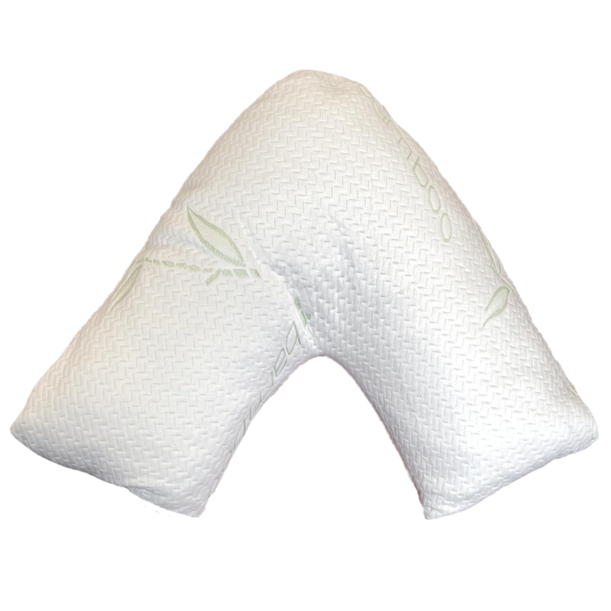 Kampala Hill V Shape Orthopaedic/Maternity Memory Foam Pillow with Bamboo Cover Medium Firmness