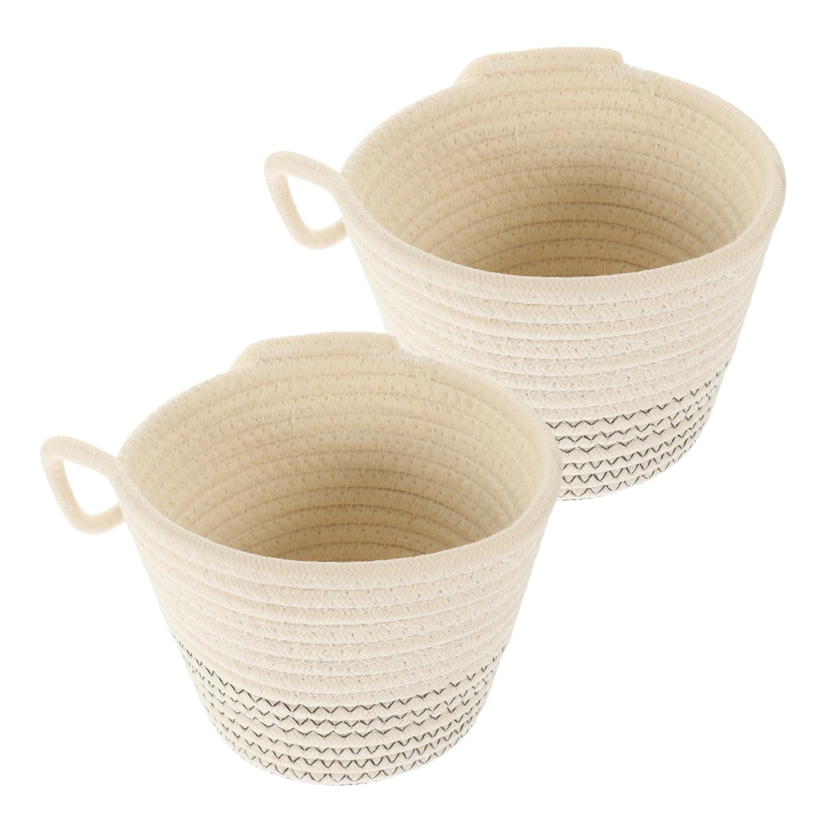 ABOOFAN 2pcs Storage Basket Cotton Thread Hangable