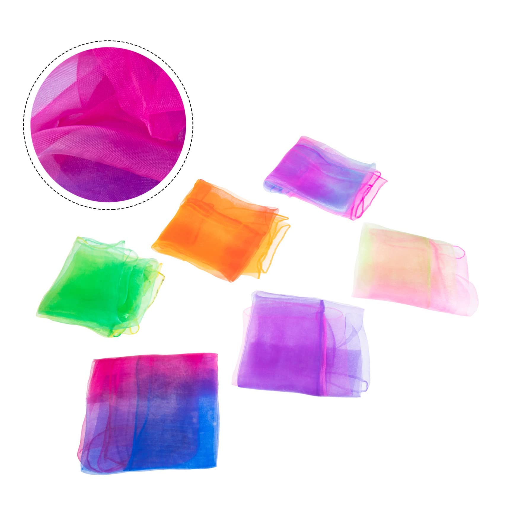 AOKWAWALIY 6pcs Juggling Scarves Dance Juggling Playset Dance Scarves for Ribbon Scarves Dance Props Children Play Scarves Juggling Dance Scarves Colorful Performance Scarves Silk