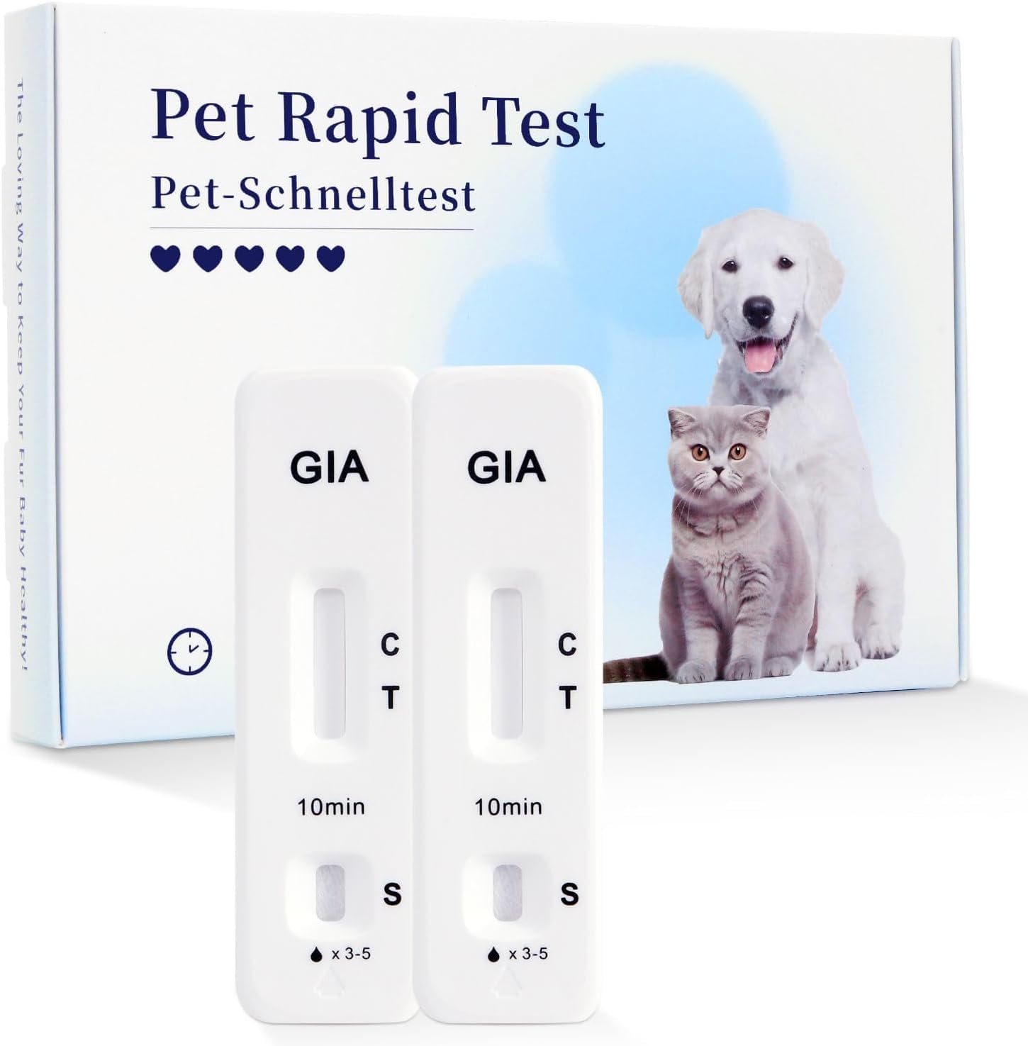 Galle Bear Giardien Quick Test Dog and Cat Pack of 2, 2P