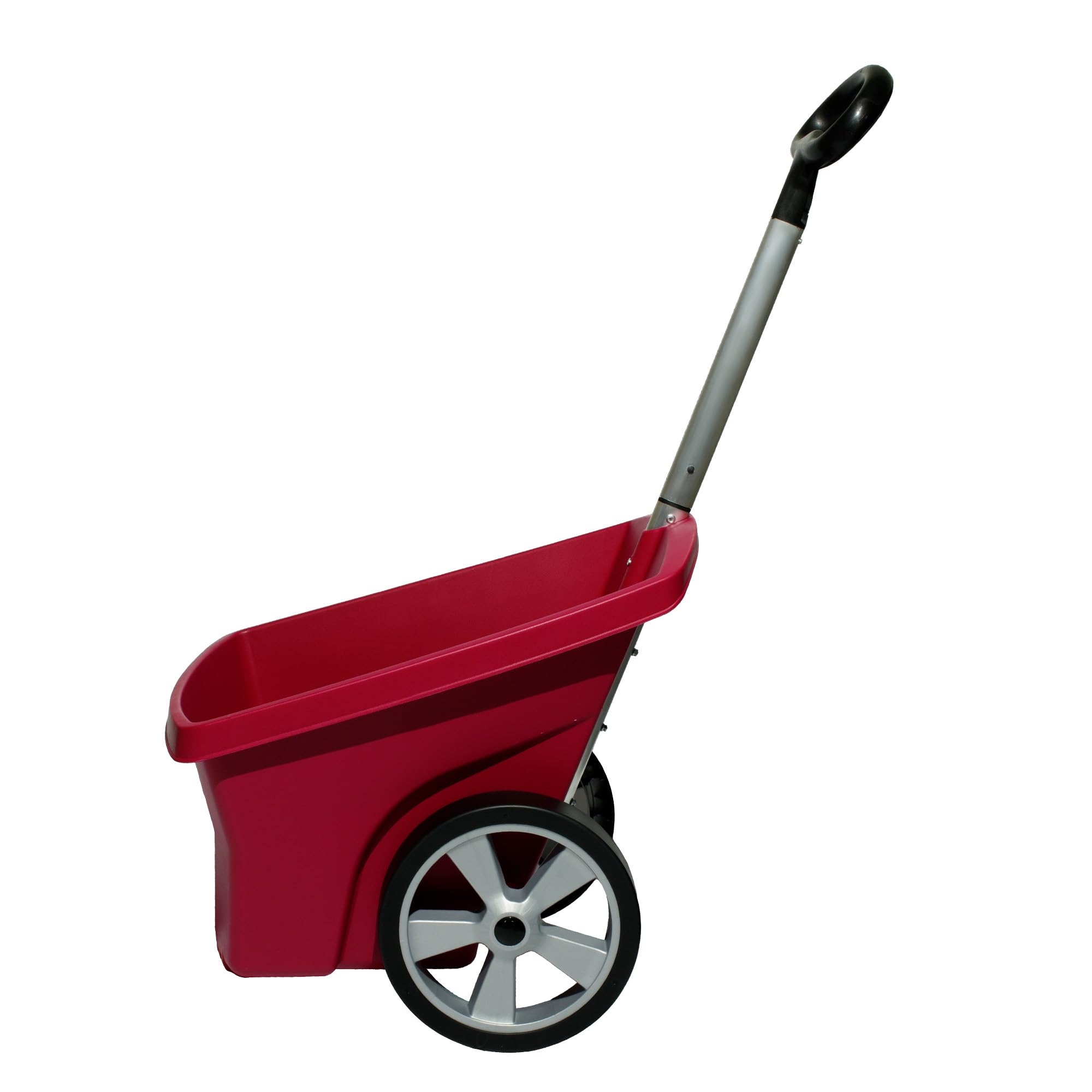 Carriola 2 ruote - Carrello da giardino in plastica - Carrello da giardino per il trasporto di foglie, rifiuti - Capacità di carico fino a 50 kg, capacità 67 L - Viola