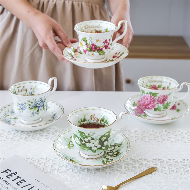 Tasses à café en céramique isolante chrysanthème contre le refroidissement du thé
