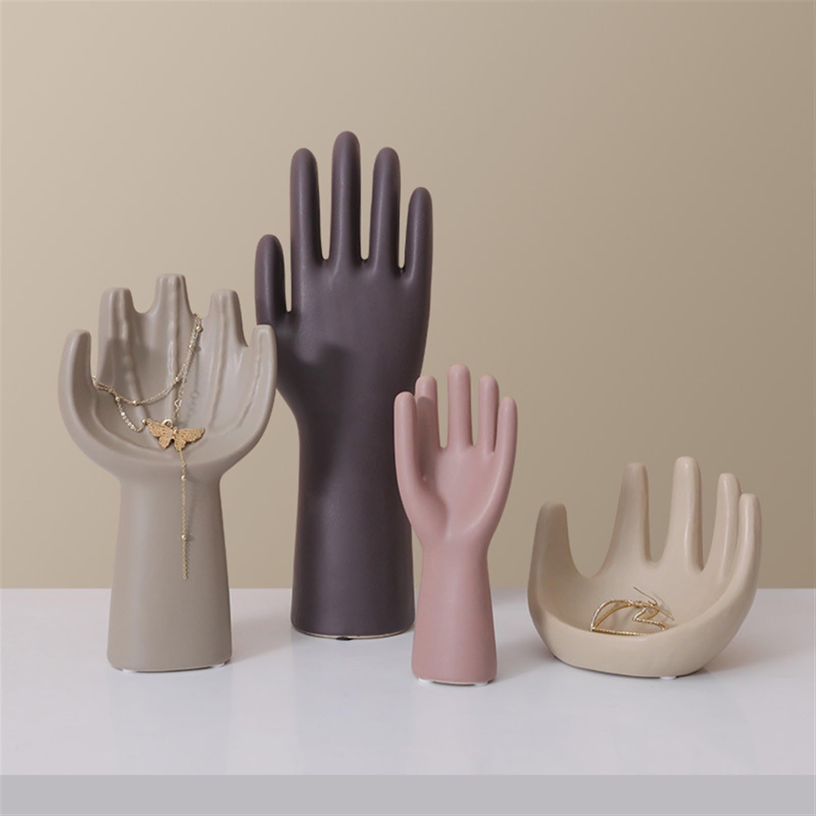 Palmenform Schmuckschale Dekorativ Schlüsselschale Geben Sie Freunden, Müttern Und Freundinnen Weihnachtsgeschenke Zur Aufbewahrung Von Ringen Schmuckablage (Color : Deep purple xl)