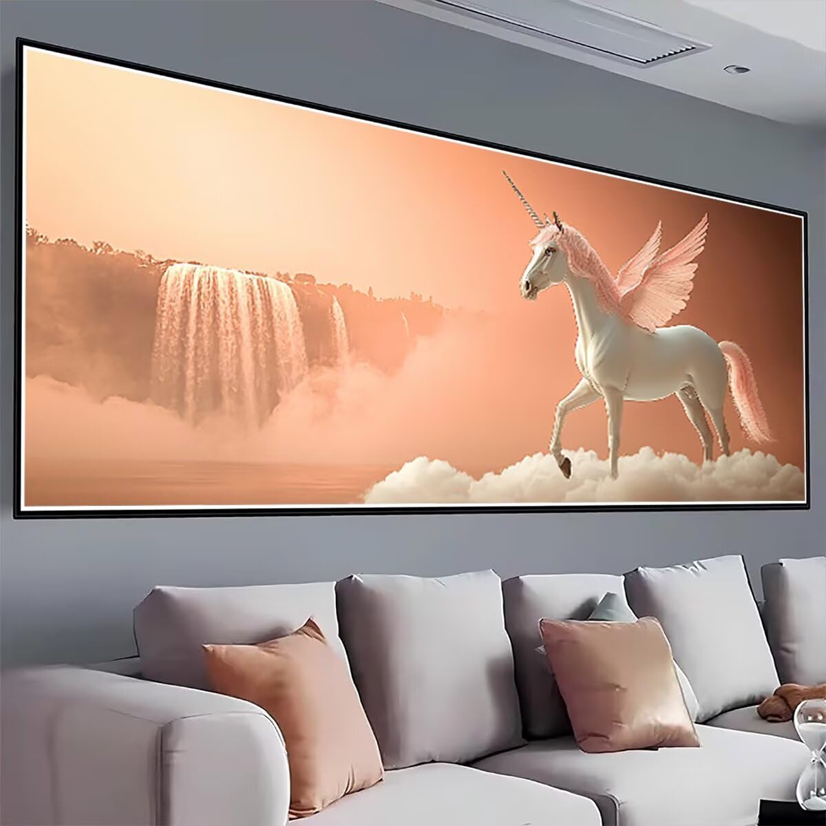 Diamond Painting Adulti, Diamond Painting Unicorno 40x100cm, Regalo -936