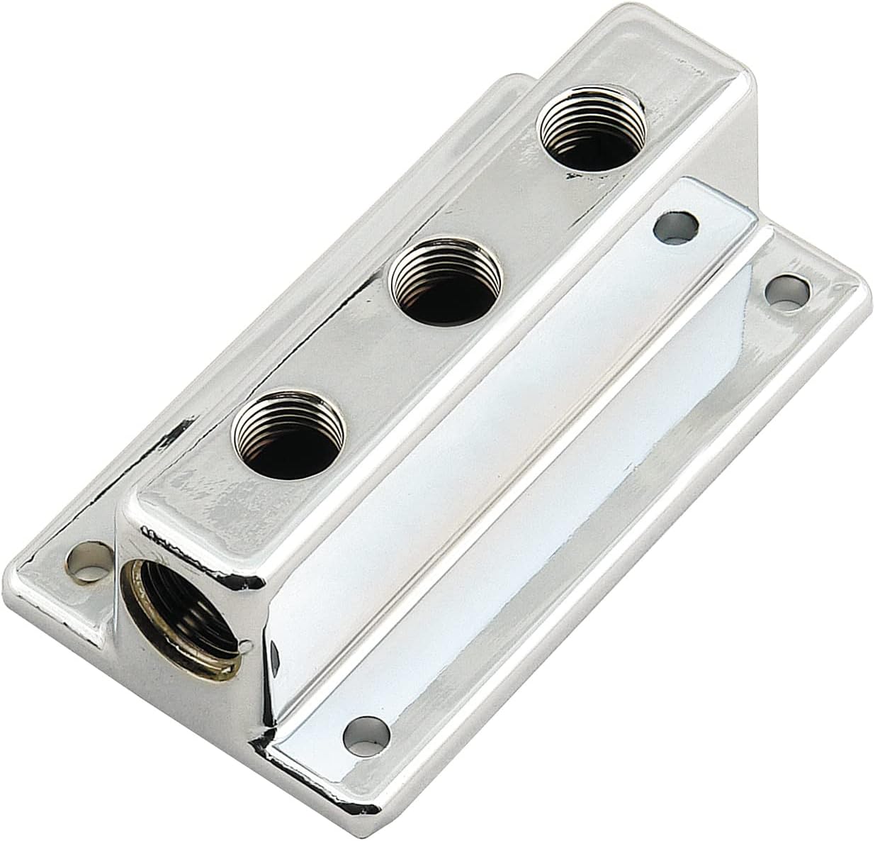Mr. Gasket 6151MRG Tee Style Fuel Block with 3 Outlets