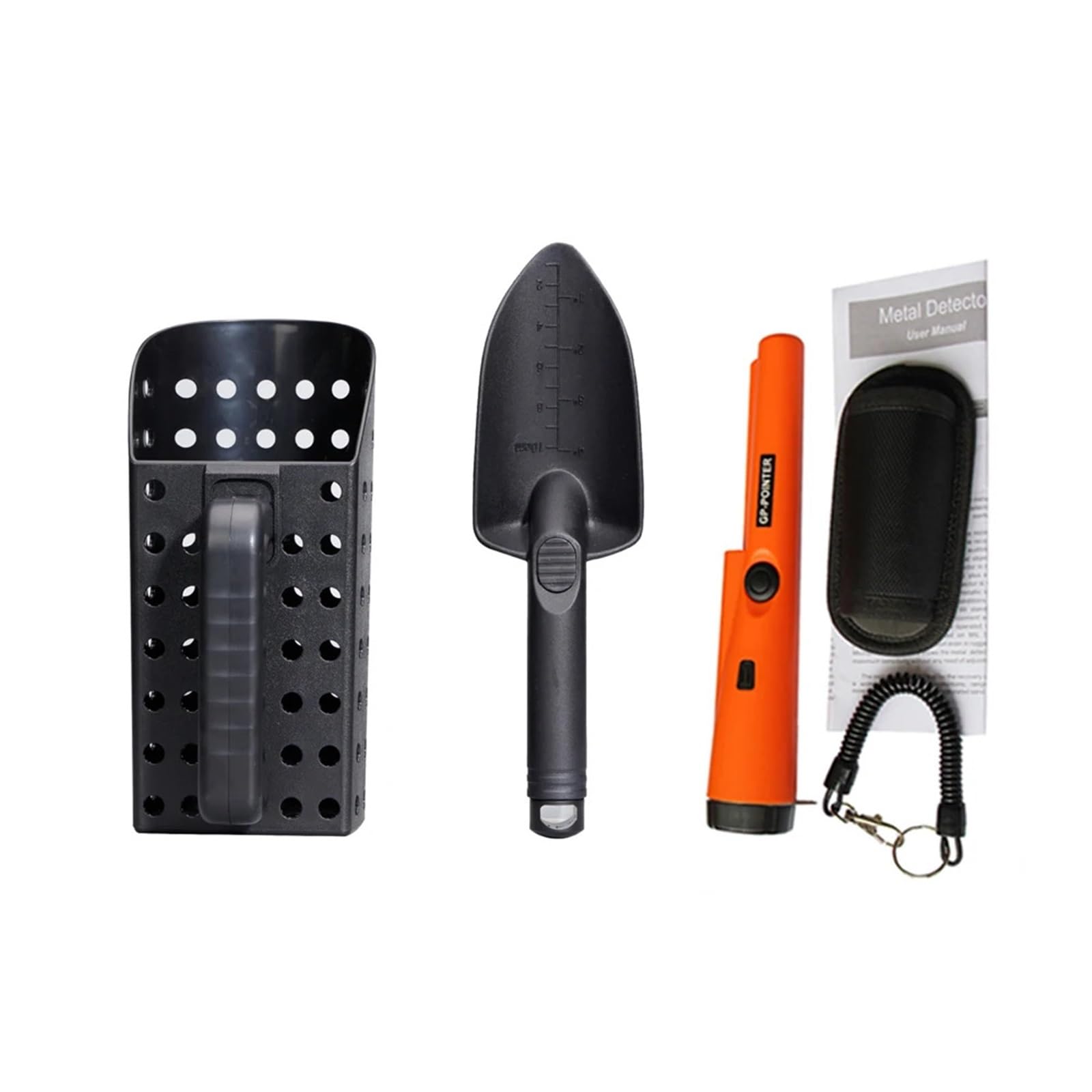 NADCFN Metal Detector Pinpointer ABS Sand Scoop And Shovel Set For Metal Detector Digging Tool Accessories For Underground Metal Detecting Metal Detector(SET 3)