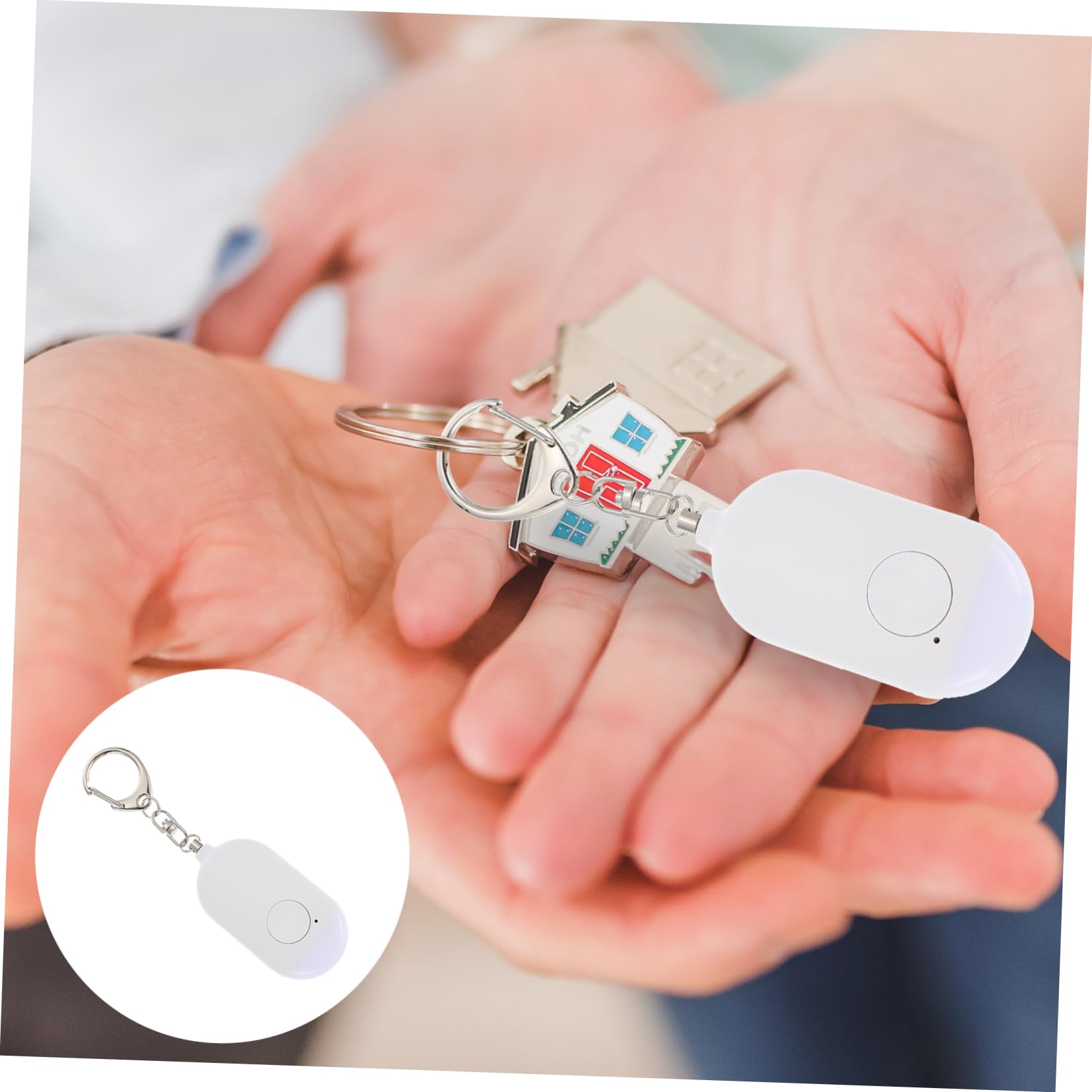 OSALADI 3ensembles Alarme Personnelle Rechargeable avec Torche LED Alarme De Sécurité pour Femmes Personnes Âgées Et Étudiants Idéale pour Activités Extérieures Et Sécurité