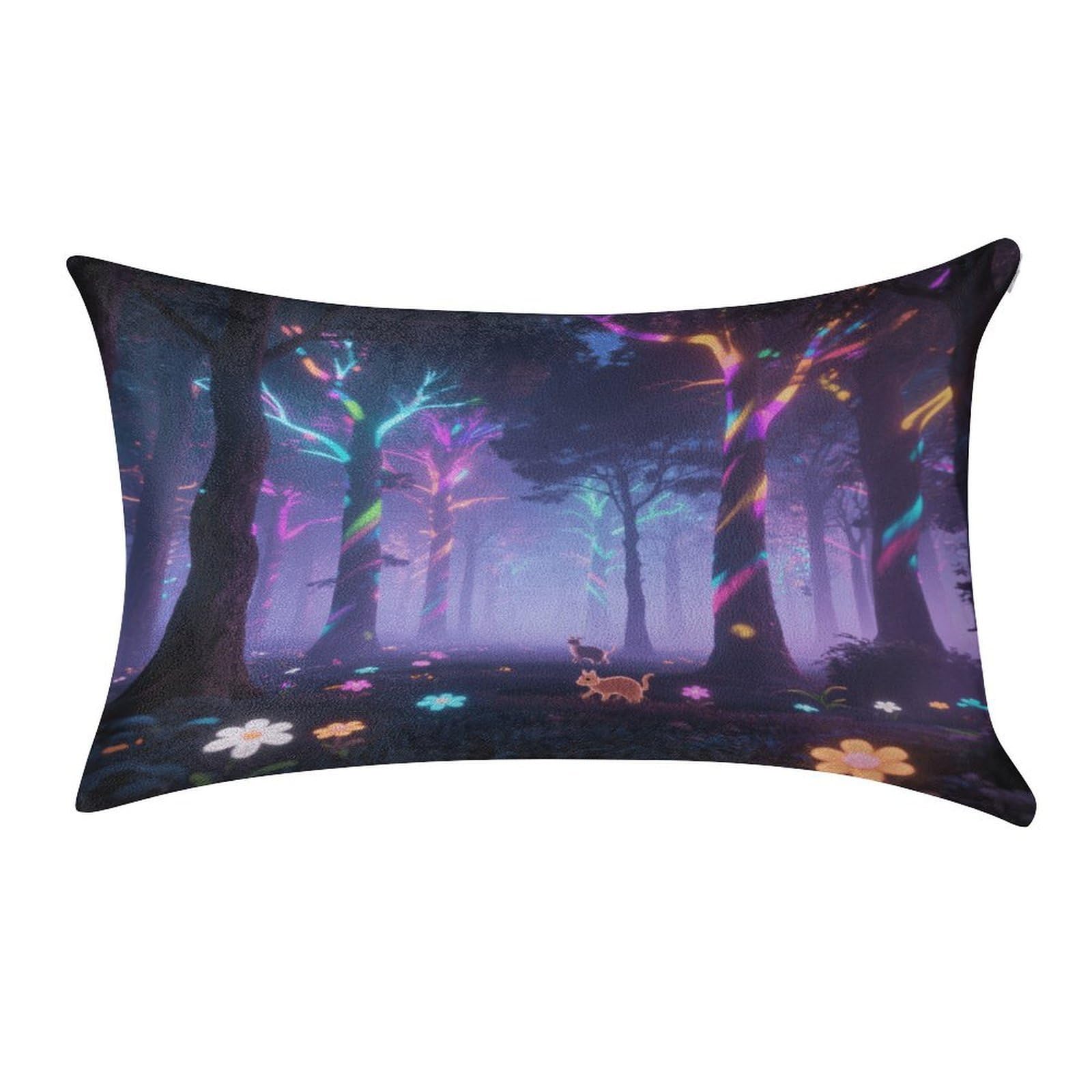 Fekiloot Style Holographic Projection Forest Pillow Covers Home Decor Pillow Cases