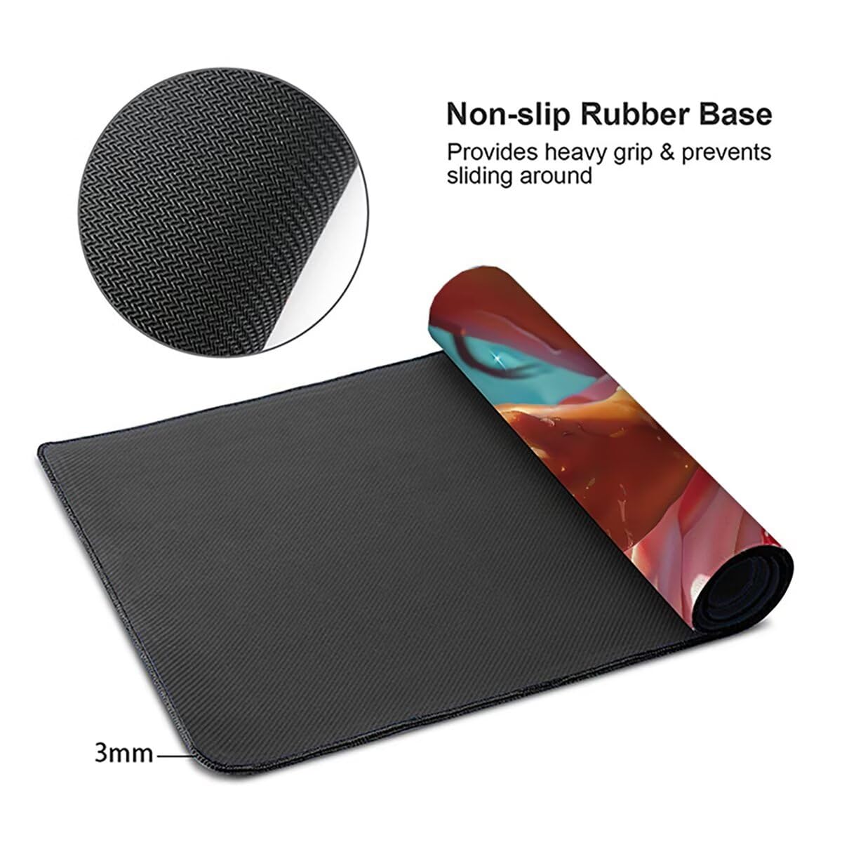 Tappetino per Mouse Gaming XXL 1200x600x3mm– Ufficio Mousepad Grande – Migliora la Velocità e la Precisione Tenuta Stabile Sottomano per Ufficio e Casa Accessori Scrivania Donna PjY13887 N-U