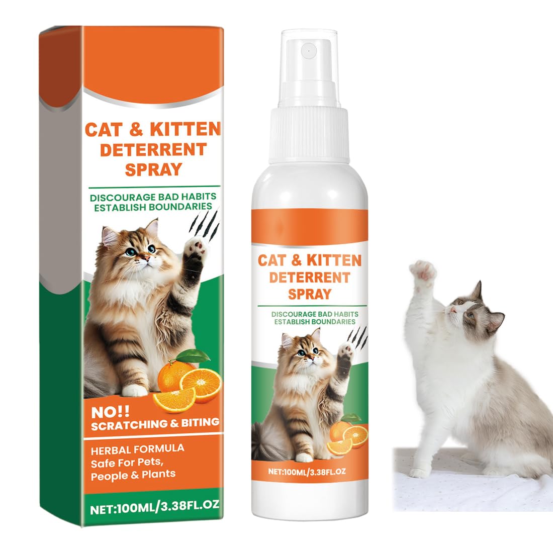 Spray Repellente per Gatti Naturale Anti Graffio Deterrente per interni ed esterni sicuro ed efficace protegge mobili divani tappeti e aree riservate