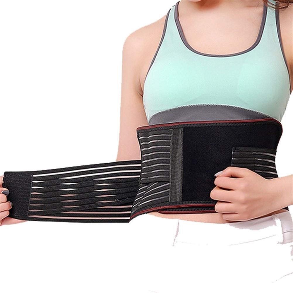 Cintura di sostegno lombare, Tutore lombare Vita regolabile Tormalina Autoriscaldante Terapia magnetica Cintura di supporto for la schiena Fascia for massaggio Assistenza sanitaria uomo donna(M)