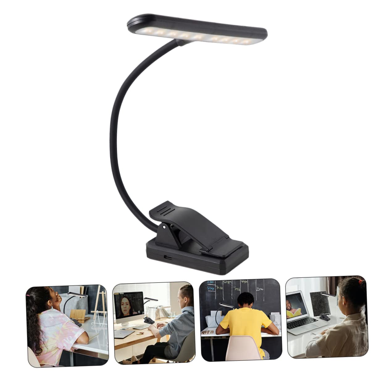 ERINGOGO 27-led Sheet Music Light Dimmable Clip-on Lamp for Piano Stand Reading Music Score