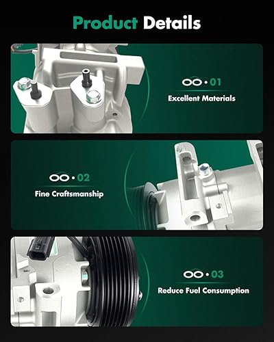 Vista 99 de SCITOO Compresor de CA apto para H-onda Prelude 2.2L 2001 para H-onda Civic para A-cura EL 1.7L 1997 1998 1999 2000 2001