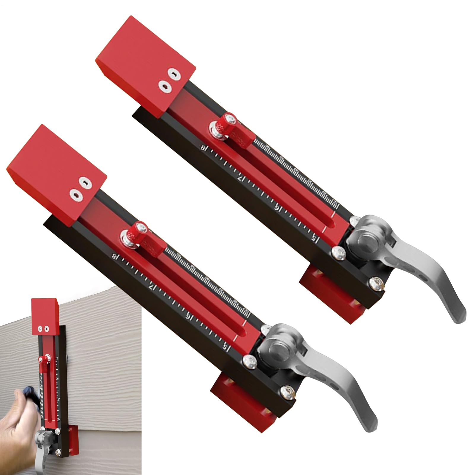 Calibro Per Rivestimenti Regolabile, Misuratore Angoli, Riga A | Kit di montaggio per rivestimenti in lega di alluminio Righello per montaggio a sovrapposizione