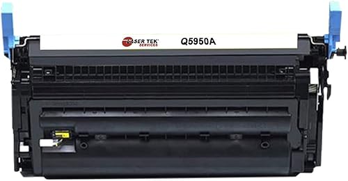 Miniatura 3 de Laser Tek Services Cartucho de tóner de repuesto compatible para impresoras HP 643A Q5950A funciona con impresoras HP Color Laserjet 4700 4700dn